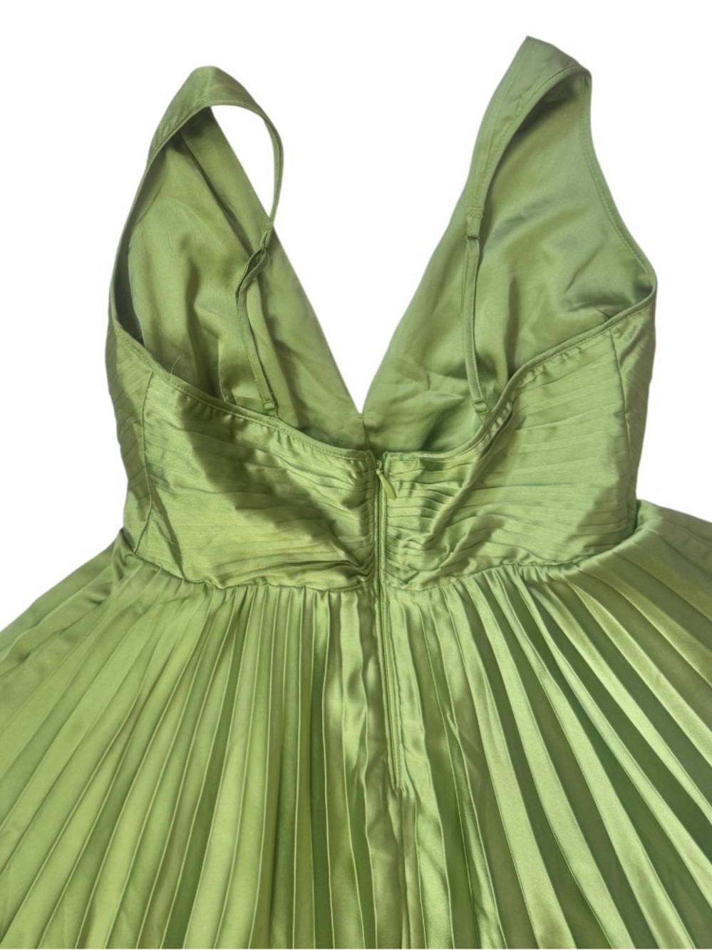 Abercrombie & Fitch satin Giselle dress women’s size MT medium - Picture 12 of 17